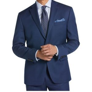 Ralph Lauren Mens Blue Wool 2 piece suit